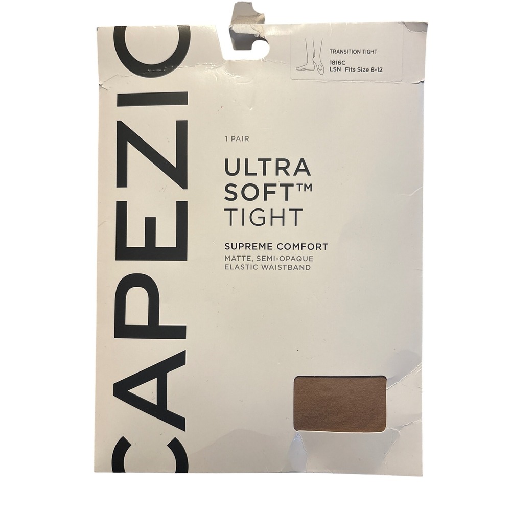 NEW Capezio 1816C Ultra Soft Transition Dance Tights Light Suntan 8-12